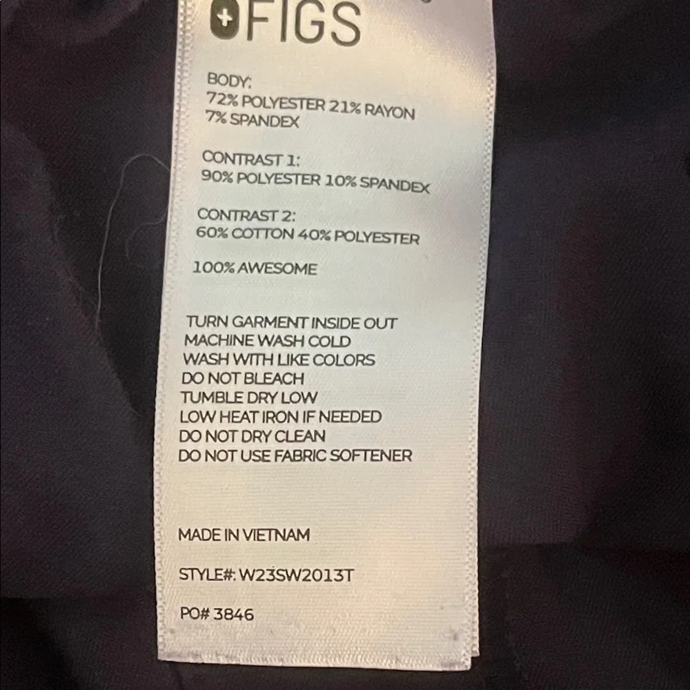 FIGS Zamora Jogger Scrub Pants 11 Pocket Technical Collection- Eggplant - Picture 10 of 11